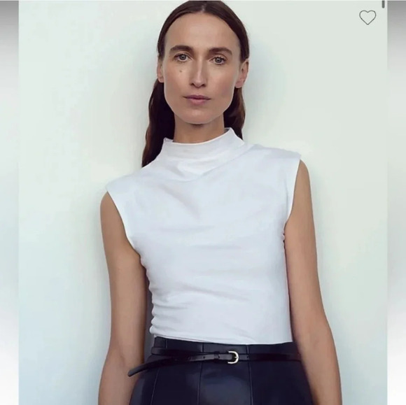 NWT || J.CREW || mockneck, cap sleeves tanktop - Picture 1 of 5